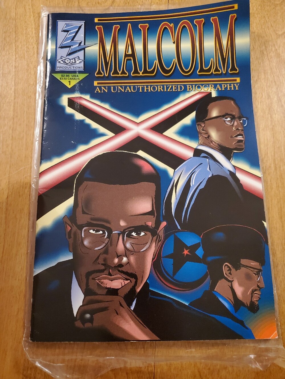 Malcolm #1 - An unauthorized biography!  B&W, 32 pages  RARE MINT